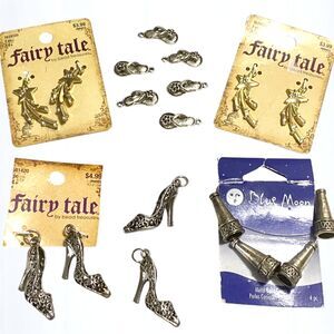 Charms Jewelry Craft Supplies Shooting Stars Shoes High Heels Flip Flops Metal